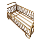 Rattan baby cot + custom bamboo mattress