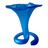 Grand vase tulipe ou corolle en verre Murano