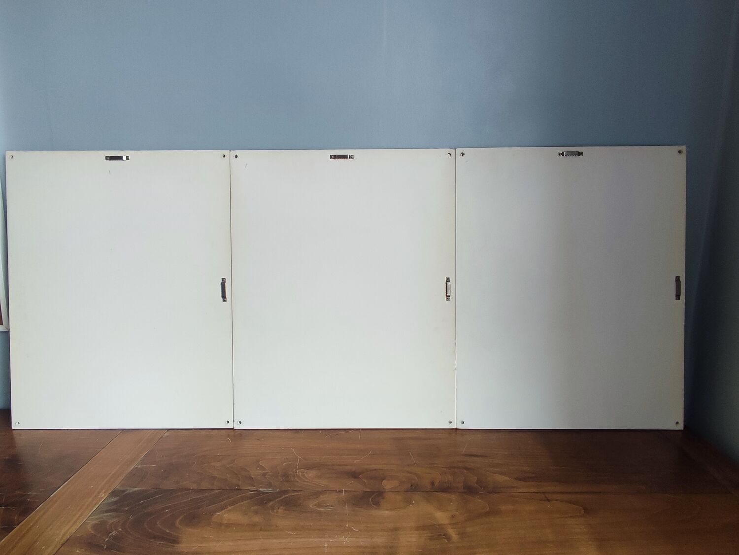 Set of three paintings by Anne Salaün.