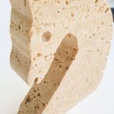 Serre-livre "Cheval" en travertin par Fratelli Manelli pour Marble Art Marta