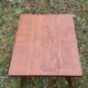 Coffee table of the 50s in blond mahogany inlaid compass feet