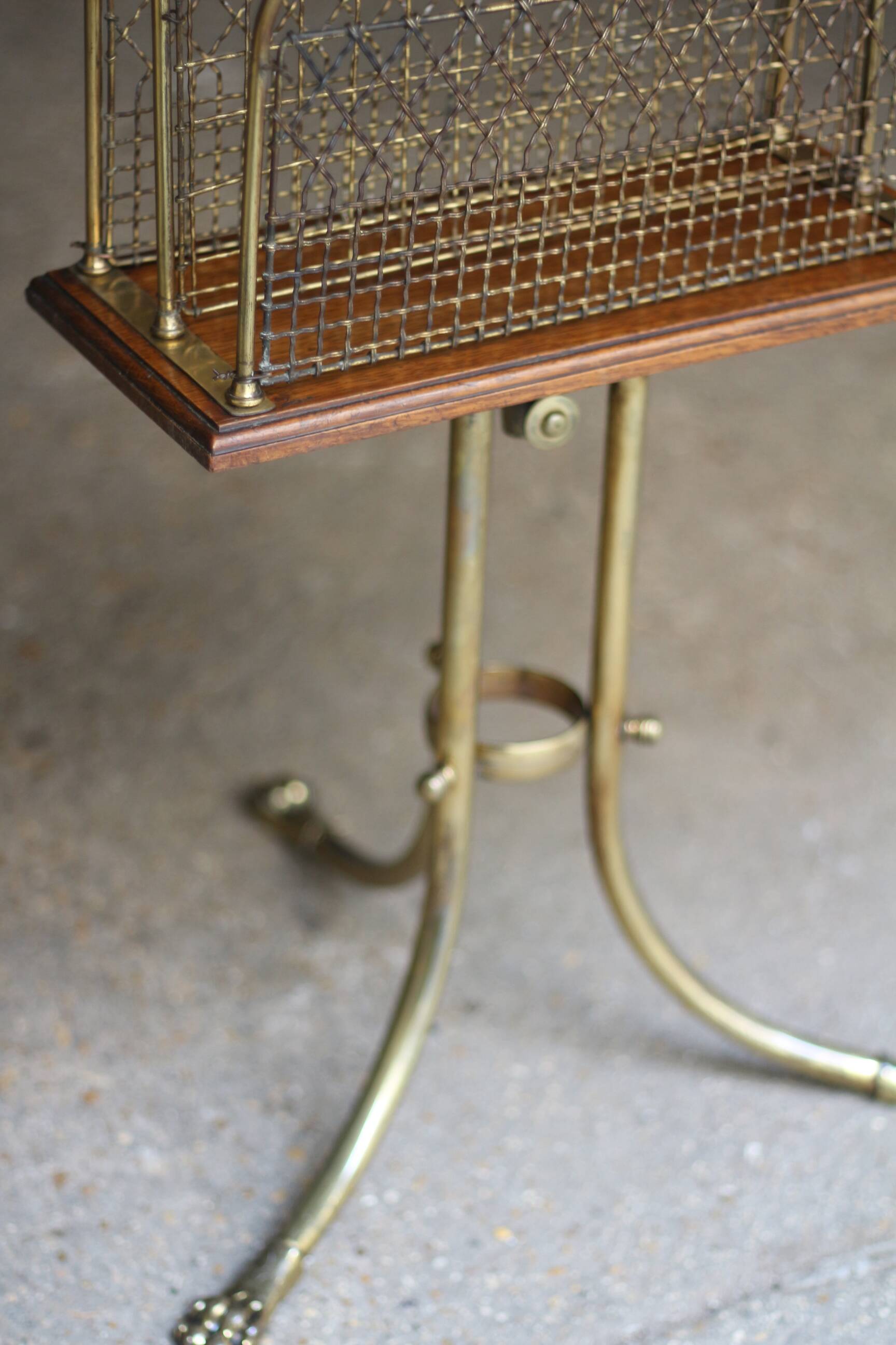 Irresistible victorian s. hall rotating magazine rack.