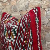 Berber Cushion, Vintage Moroccan Rug Cushion Cover, Berber Wool Cushion Covers.