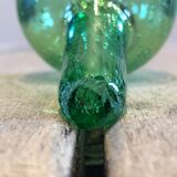 Bubbled glass decanter signed Biot
