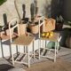 Paire de chevets d'internat vintage