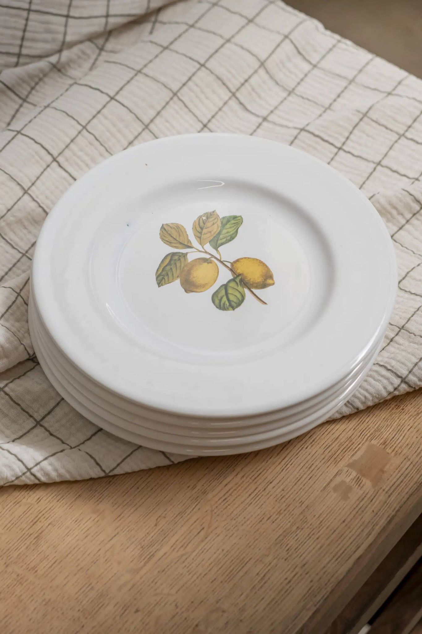Set of 5 flat plates "Orchard"
