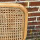 Chaise Cesca modèle b32 en blanc et bois par Marcel Breuer