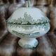 Small antique soup tureen in ironstone