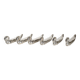 Silver-plated swan knife rests