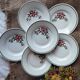 Set of 6 Vintage HBCM Dessert Plates, Simone Pattern