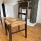 Paire de chaises bois et corde