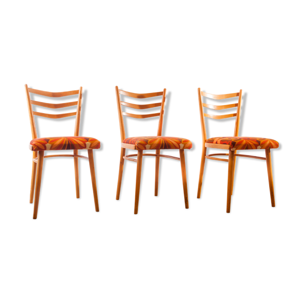 Lot de 3 chaises Thonet 1960