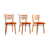 Set of 3 chairs Thonet 1960
