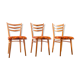 Set of 3 chairs Thonet 1960