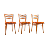 Lot de 3 chaises Thonet 1960