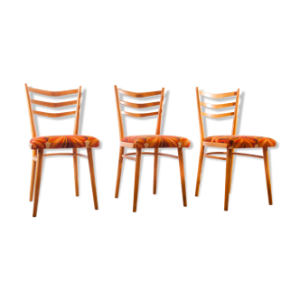 Lot de 3 chaises Thonet 1960