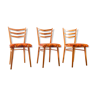 Lot de 3 chaises Thonet 1960