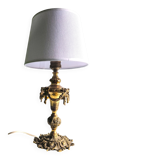 Belgian bronze lamp in Neoclassical style (circa 1910 - 1920)