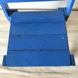 Chaise enfant en bois bleu