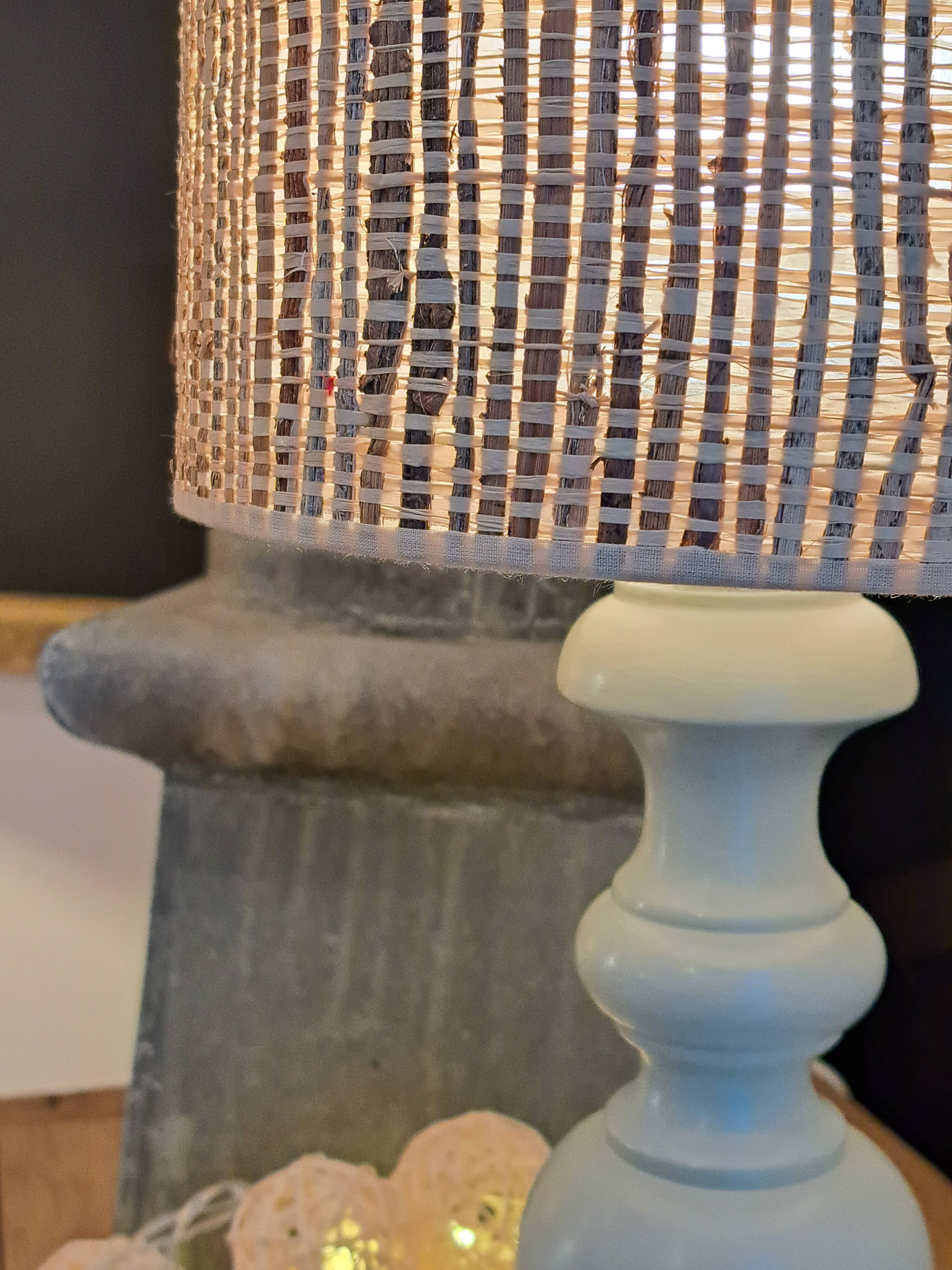 Vintage wooden table lamp from the 1980s revisited
