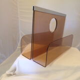 Plexiglas magazine rack 1970