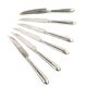 Set of fruit knives, silver-plated white metal, Germany, 1930s