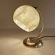 Lampe Art Deco Verre Vert Laiton
