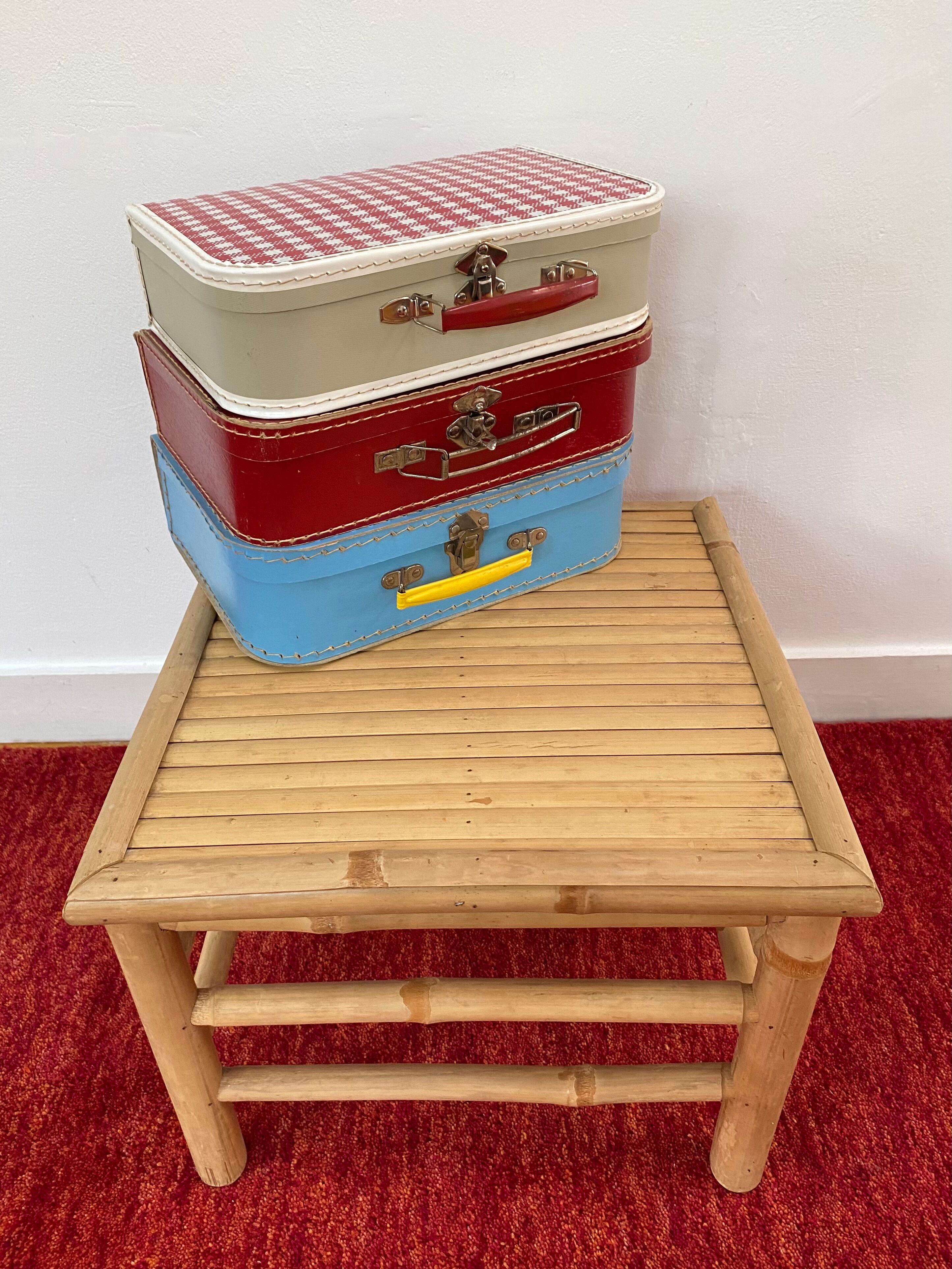 Vintage rattan bamboo coffee table