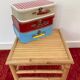 Vintage rattan bamboo coffee table