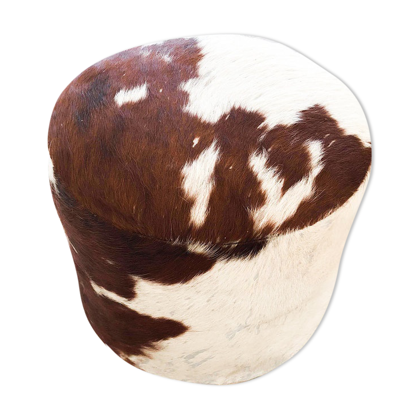 Pouf en peau de vache Selency