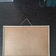 Metal mirror to hang, 50s/60s - 24x38cm