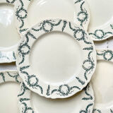 7 plates Terre de fer Longchamp model Villey