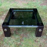 Table basse en verre fumé par Martin Visser pour Spectrum vers les années 1970