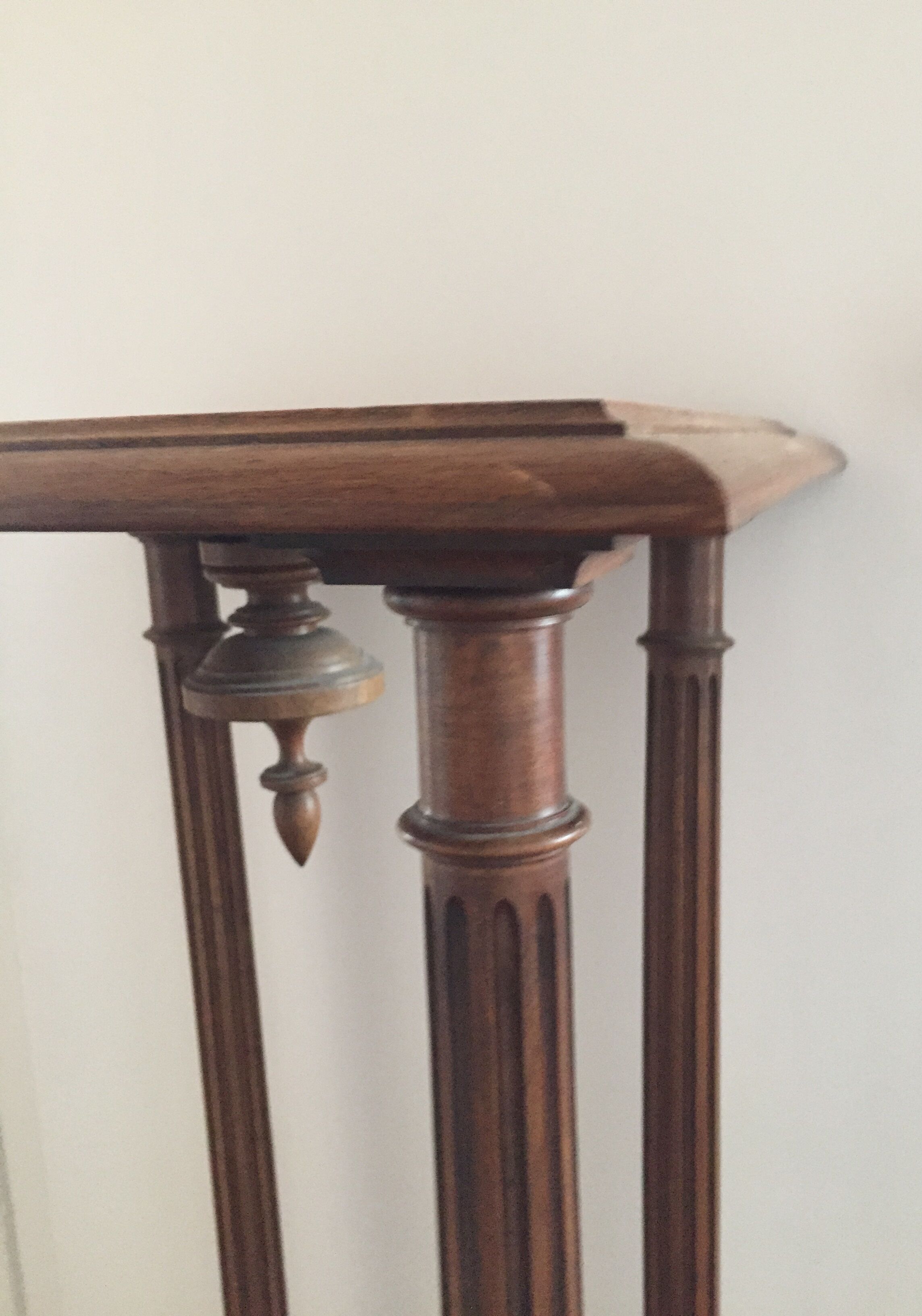 Old pedestal wooden