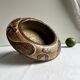 Modernist raw stoneware coupe by Haico Nitzsche for Søholm, Denmark.