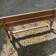 Solid wood garden bench