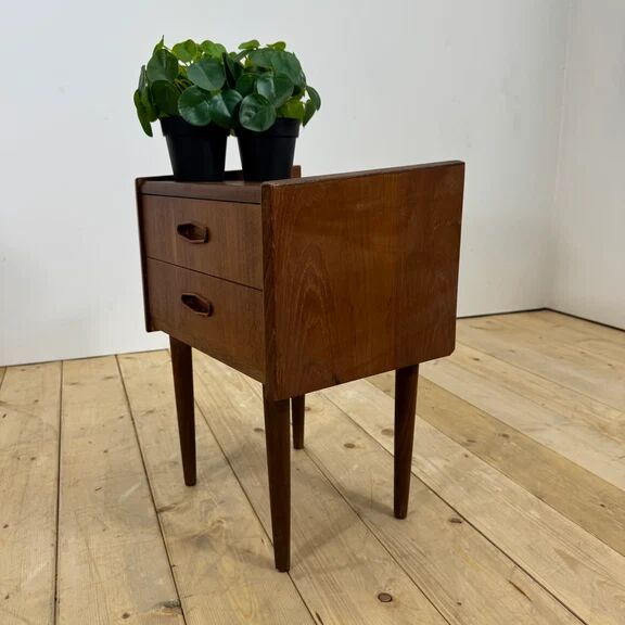 Danish teak bedside table, 1960s