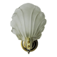 Shell wall lamp, murano glass, italy, 1970