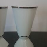 Pair of mazagrans in Sologne porcelain