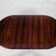 Midcentury Danish extendable round dining table in rosewood by VV Møbler 1960s