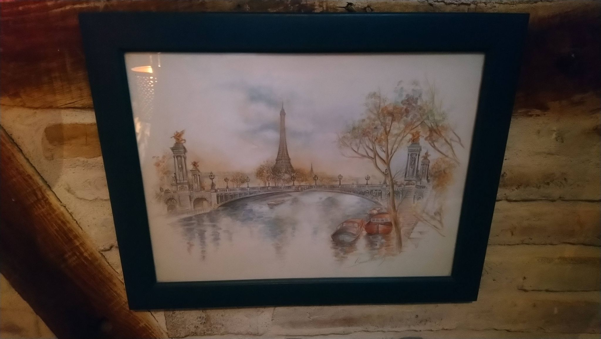 Paris watercolor print "Bernadette Voz"