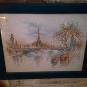 Paris watercolor print "Bernadette Voz"