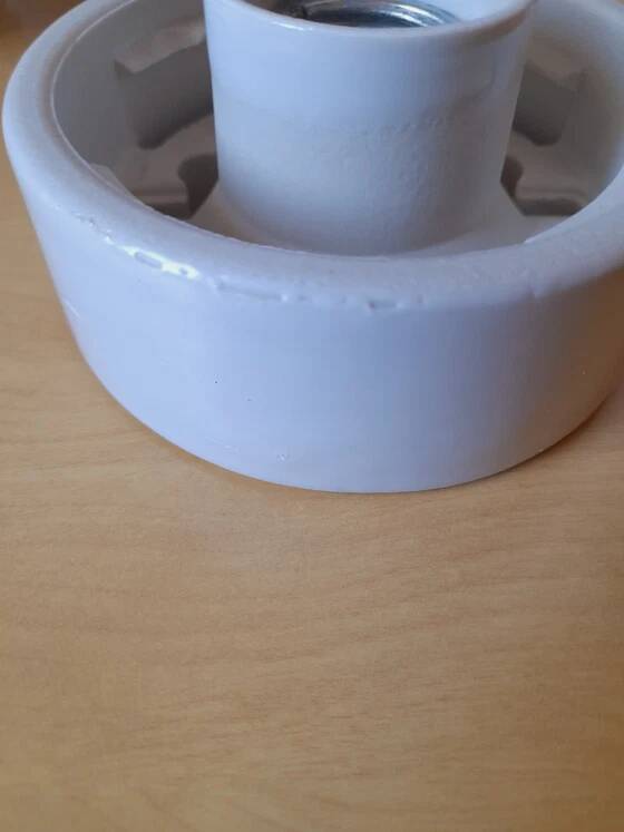Ceramic and opaline wall light
