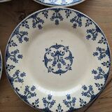 Set of 6 plates of Gien iron earth