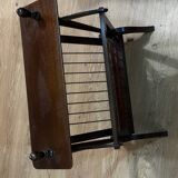 Vintage wooden magazine rack - 1950s-1960s