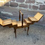 Polished art vintage scandinavian deco sewing box