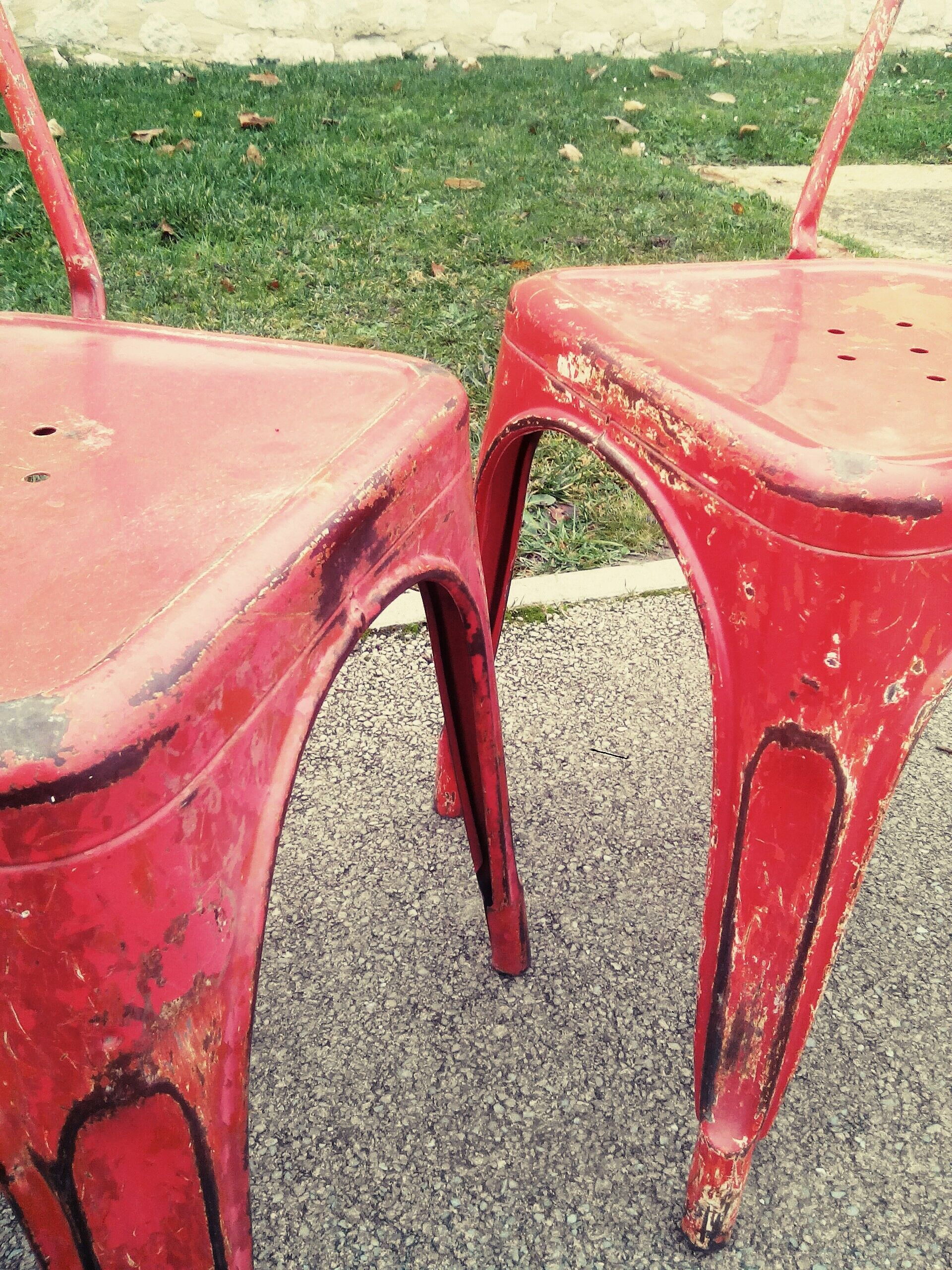 Paire de chaises Tolix ancienne