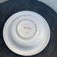 Hollow dish in enameled ceramic bird pattern hand painted Portugal numbered