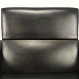 Fauteuil pivotant skaï vintage