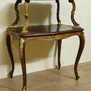 Table console / desserte de style Louis XV à deux plateaux